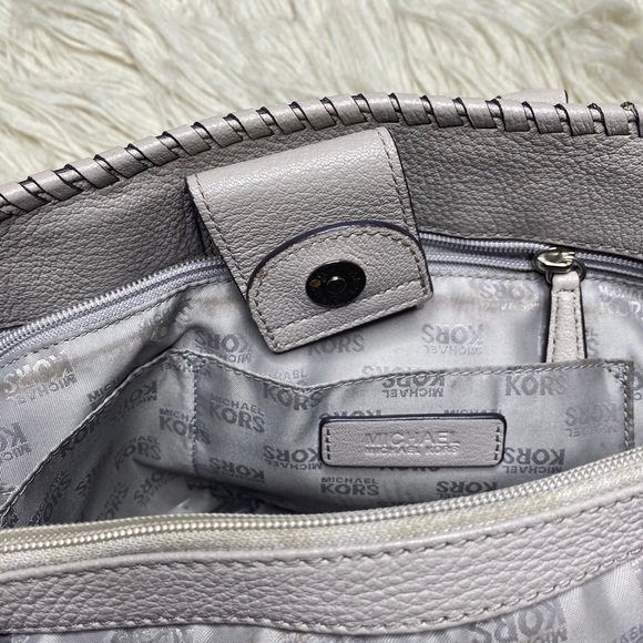 MICHAEL KORS HAMILTON EAST WEST PEARL WHIPPED STITCH TOTE BAG SATCHEL - Picture 15 of 16